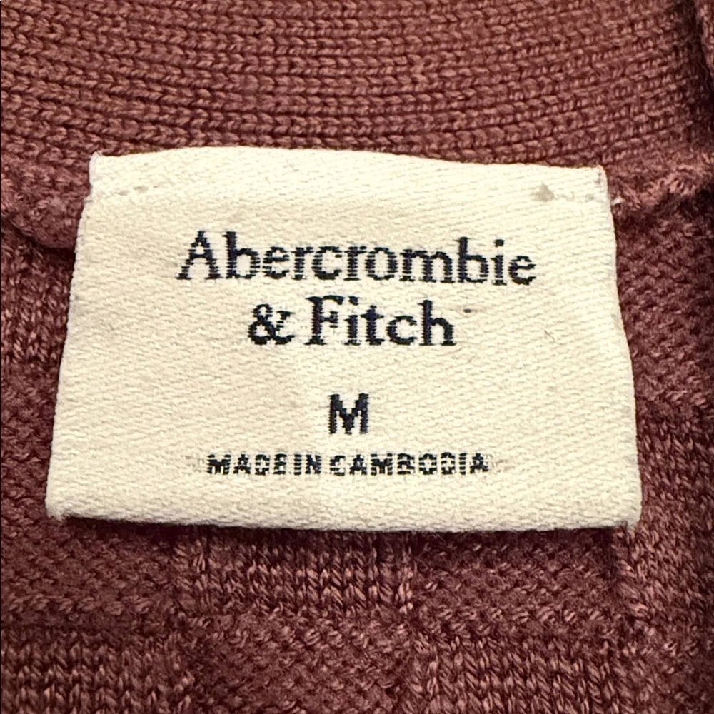 Abercrombie & Fitch Textured Knit Crop Tank Brown Woven Pattern Top Size M - Picture 2 of 5